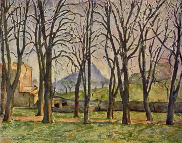 Castaños en el paisaje de Jas de Bouffan Paul Cezanne Pinturas al óleo